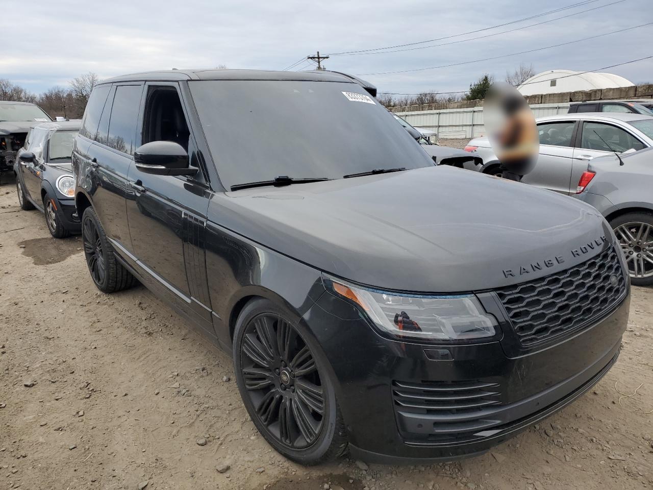 2019 Land Rover Range Rover VIN SALGS2RE8KA521945 Copart auction photo, vandalism damage thumbnail 4