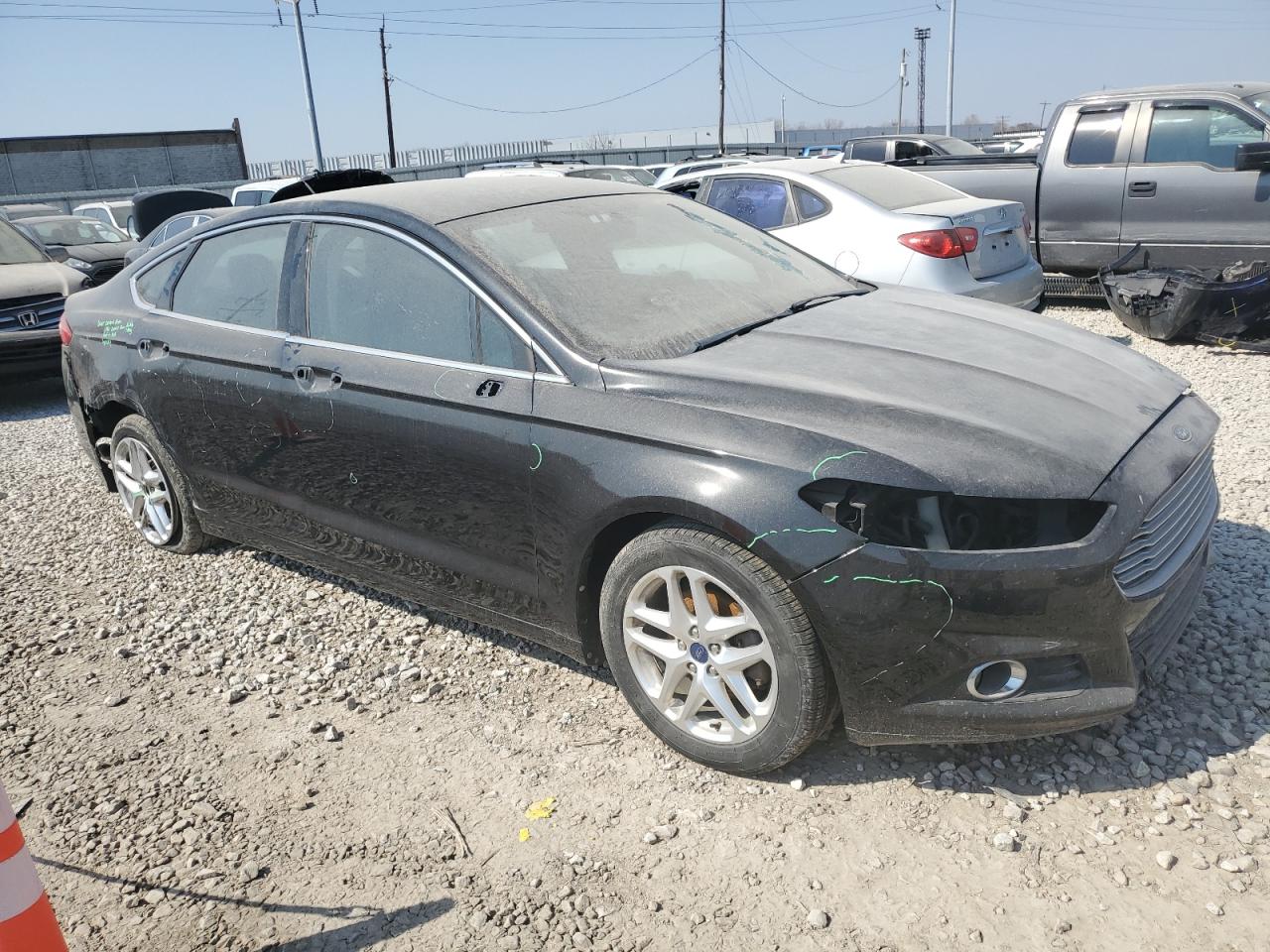2013 Ford Fusion VIN 3FA6P0HR2DR143357 Copart auction photo, all over damage thumbnail 4