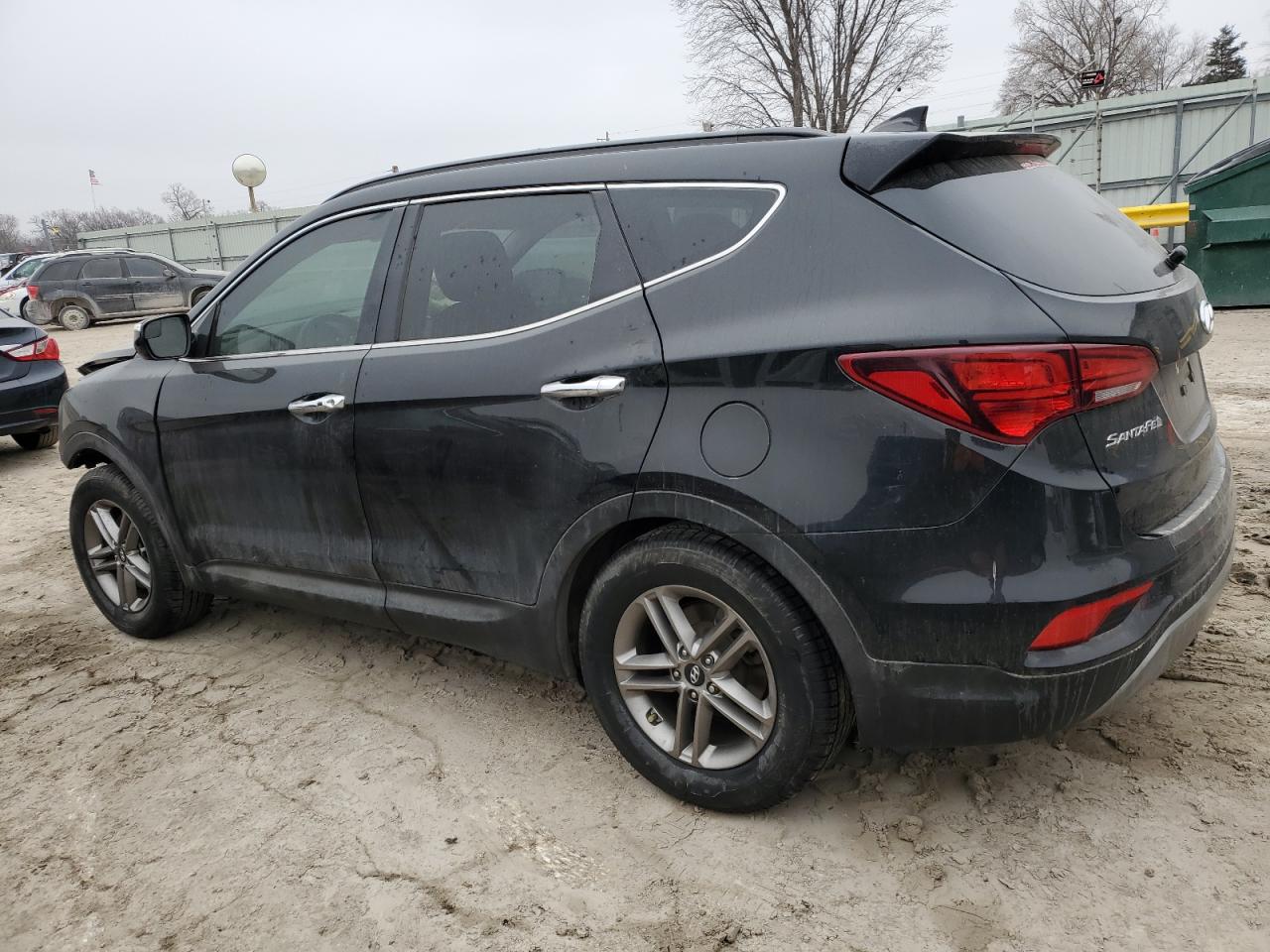 2018 Hyundai Santa Fe VIN 5NMZU3LB9JH079633 Copart auction photo, front end damage thumbnail 2