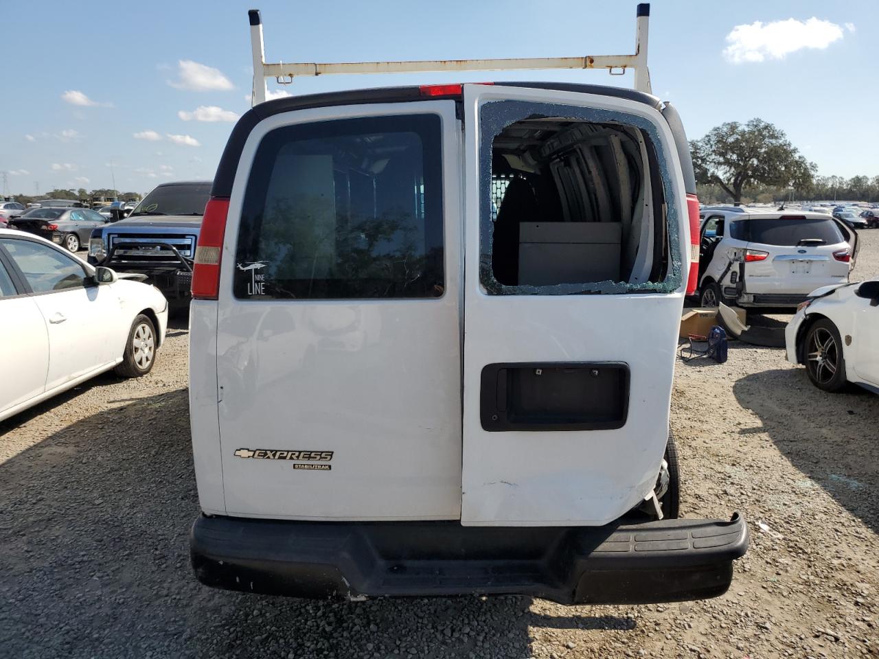 2016 Chevrolet Express VIN 1GCWGAFF3G1127434 Copart auction photo, side / rear end damage thumbnail 6