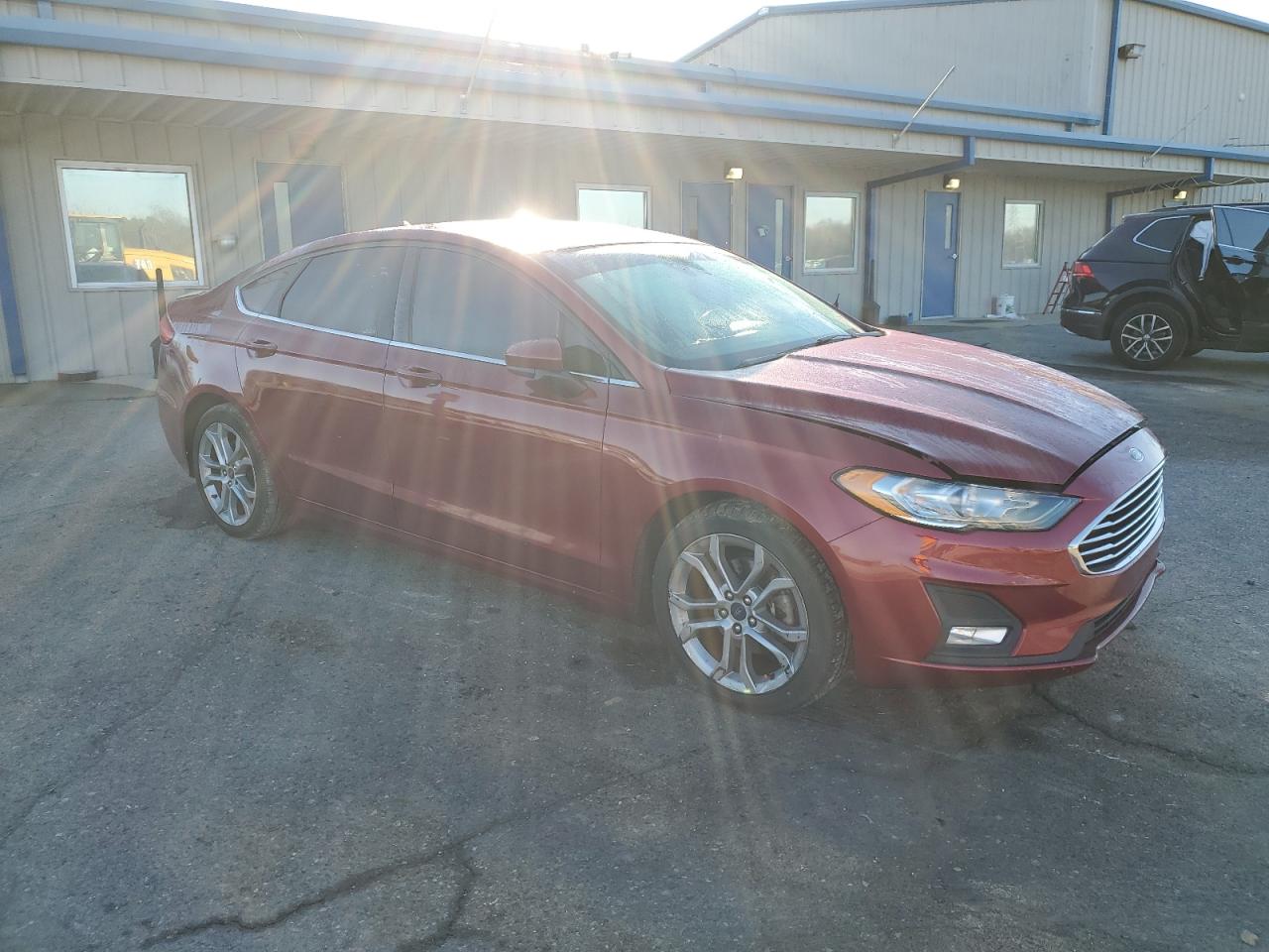 2019 Ford Fusion VIN 3FA6P0HD2KR146650 Copart auction photo, side damage thumbnail 4