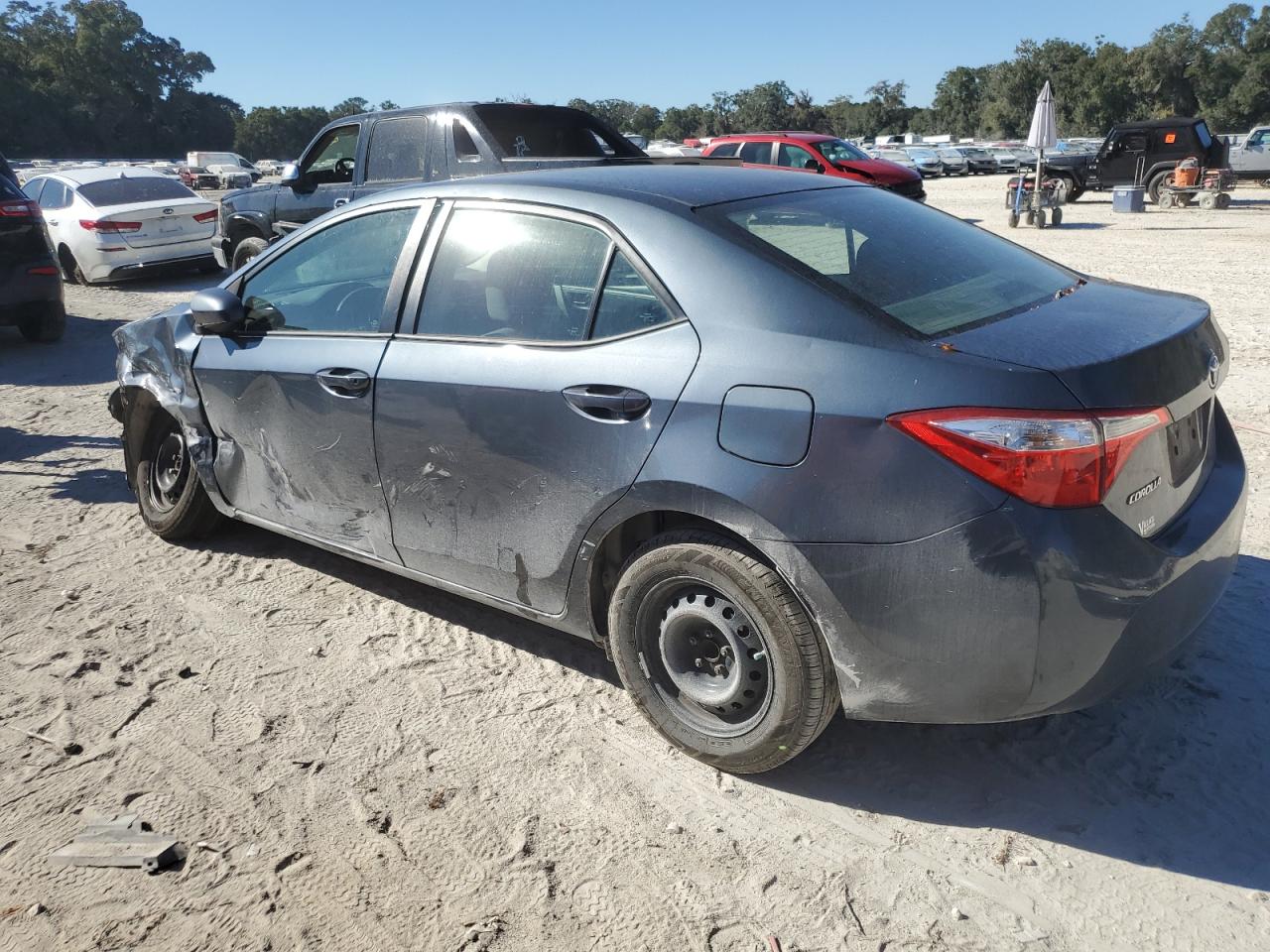 2016 Toyota Corolla VIN 5YFBURHE8GP499695 Copart auction photo, front end / side damage thumbnail 2