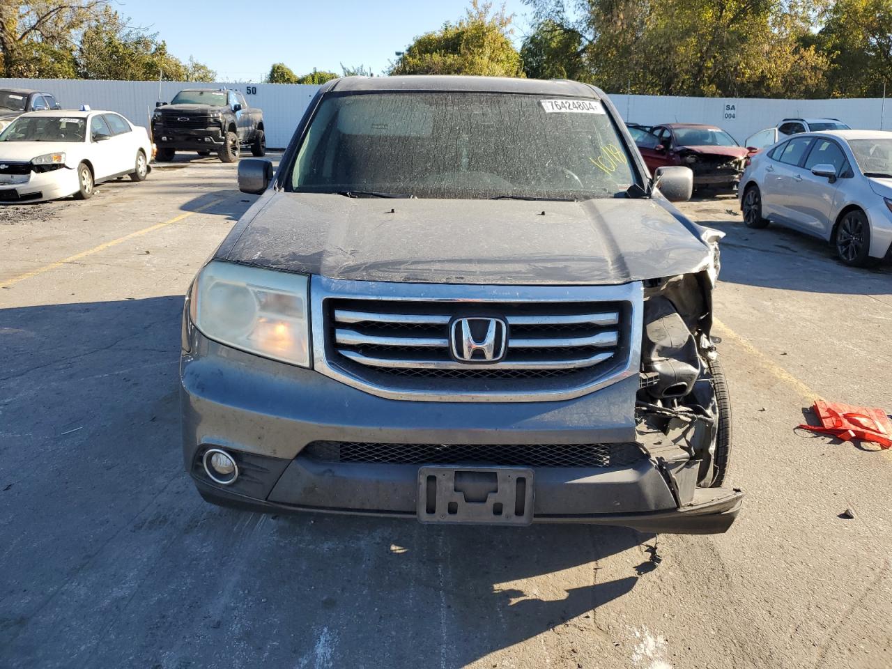 2012 Honda Pilot VIN 5FNYF4H72CB017477 Copart auction photo, front end damage thumbnail 5