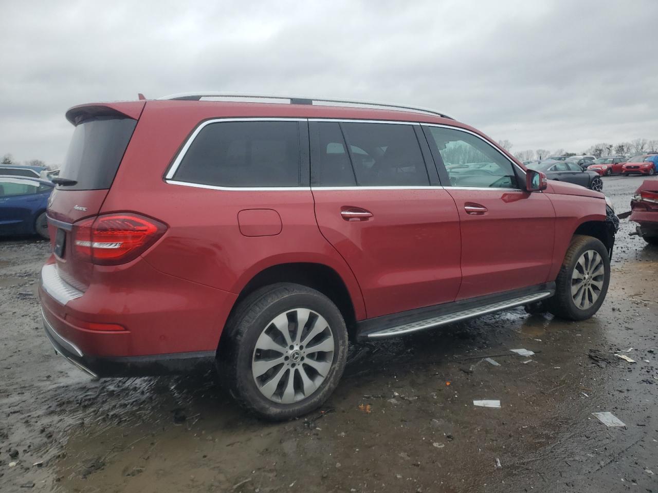 2019 Mercedes-Benz GLS-klasse VIN 4JGDF6EE5KB233219 Copart auction photo, front end / side damage thumbnail 3