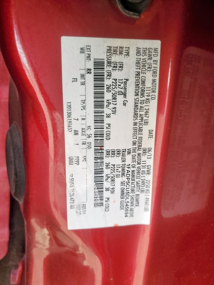2013 Ford C-MAX VIN 1FADP5CU5DL545694 Copart auction photo, front end / minor dent/scratches damage thumbnail 12