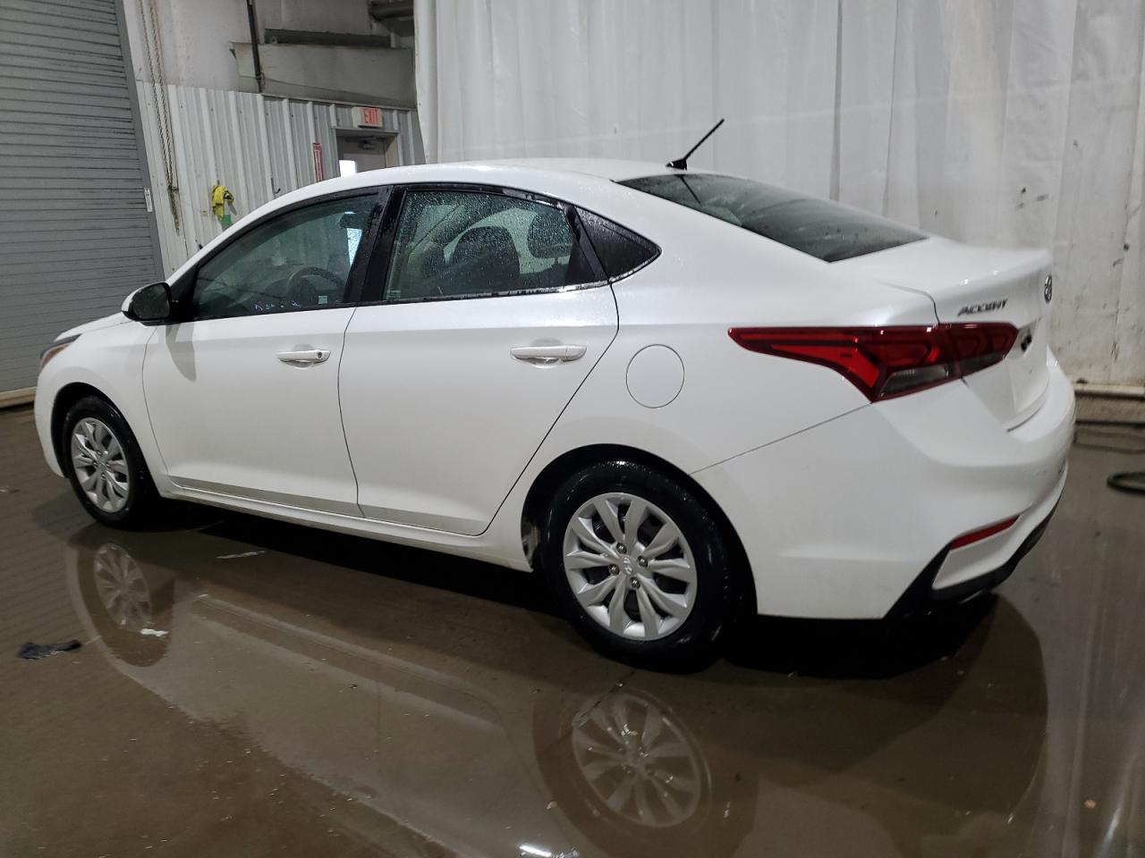2022 Hyundai Accent VIN 3KPC24A67NE157640 Copart auction photo, side / rear end damage thumbnail 2