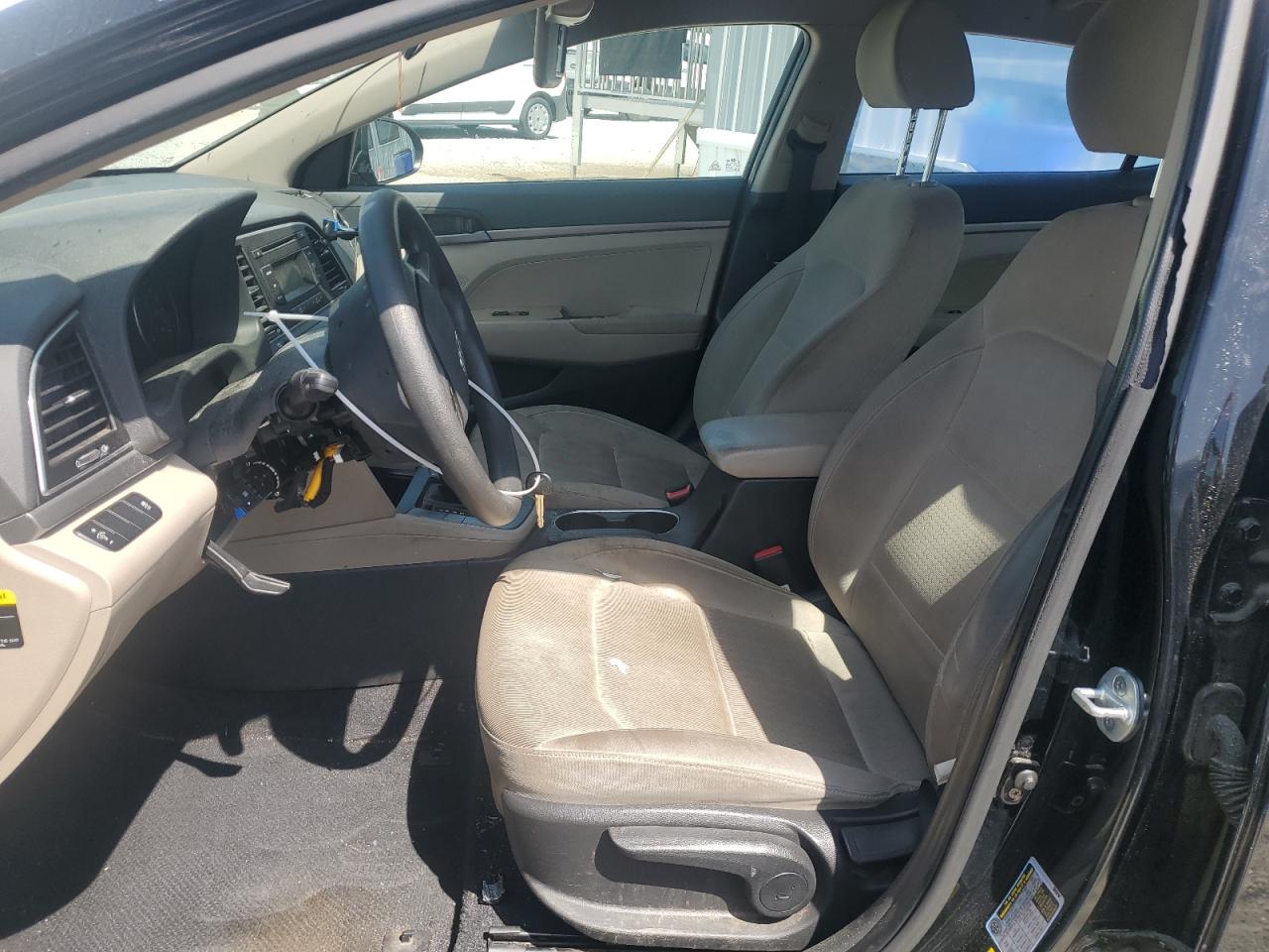 2017 Hyundai Elantra VIN KMHD74LF1HU119650 Copart auction photo, front end / vandalism damage thumbnail 7