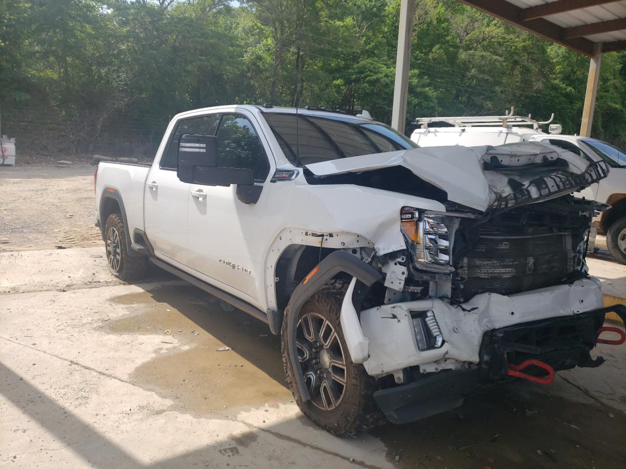 2021 GMC Sierra VIN 1GT49PEY9MF236731 Copart auction photo, all over damage thumbnail 4