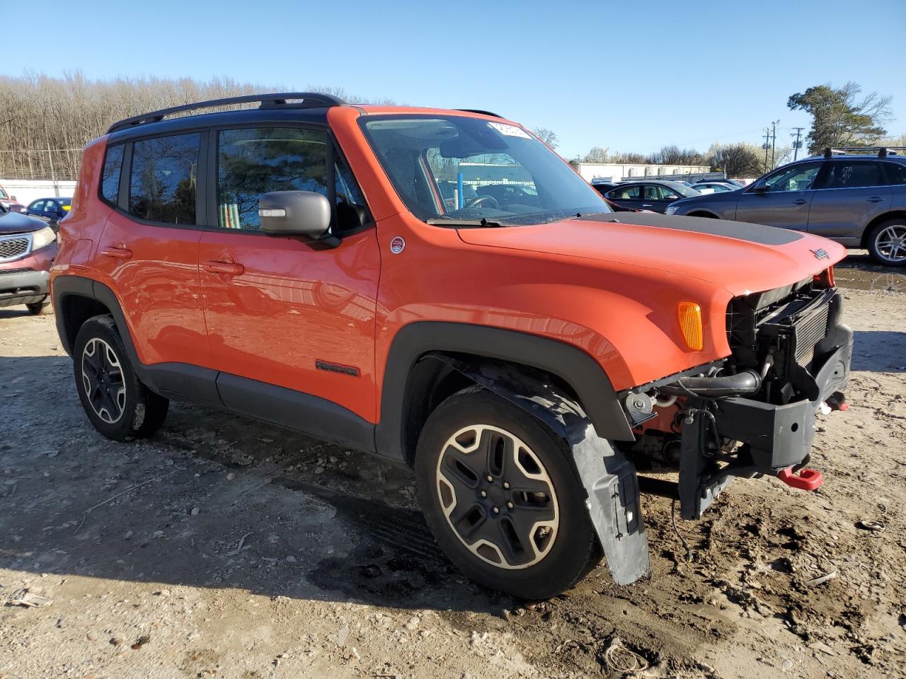 2017 Jeep Renegade VIN ZACCJBCBXHPG32920 Copart auction photo, front end / side damage thumbnail 4