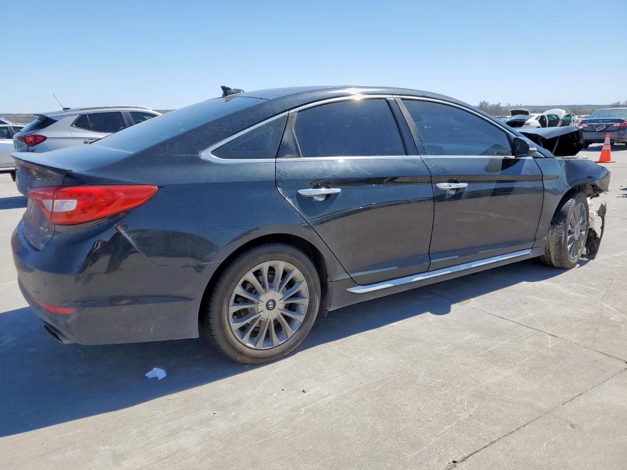 2015 Hyundai Sonata VIN 5NPE34AFXFH032053 Copart auction photo, front end damage thumbnail 3