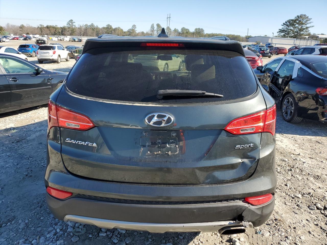 2013 Hyundai Santa Fe VIN 5XYZU3LB0DG048351 Copart auction photo, rear end damage thumbnail 6