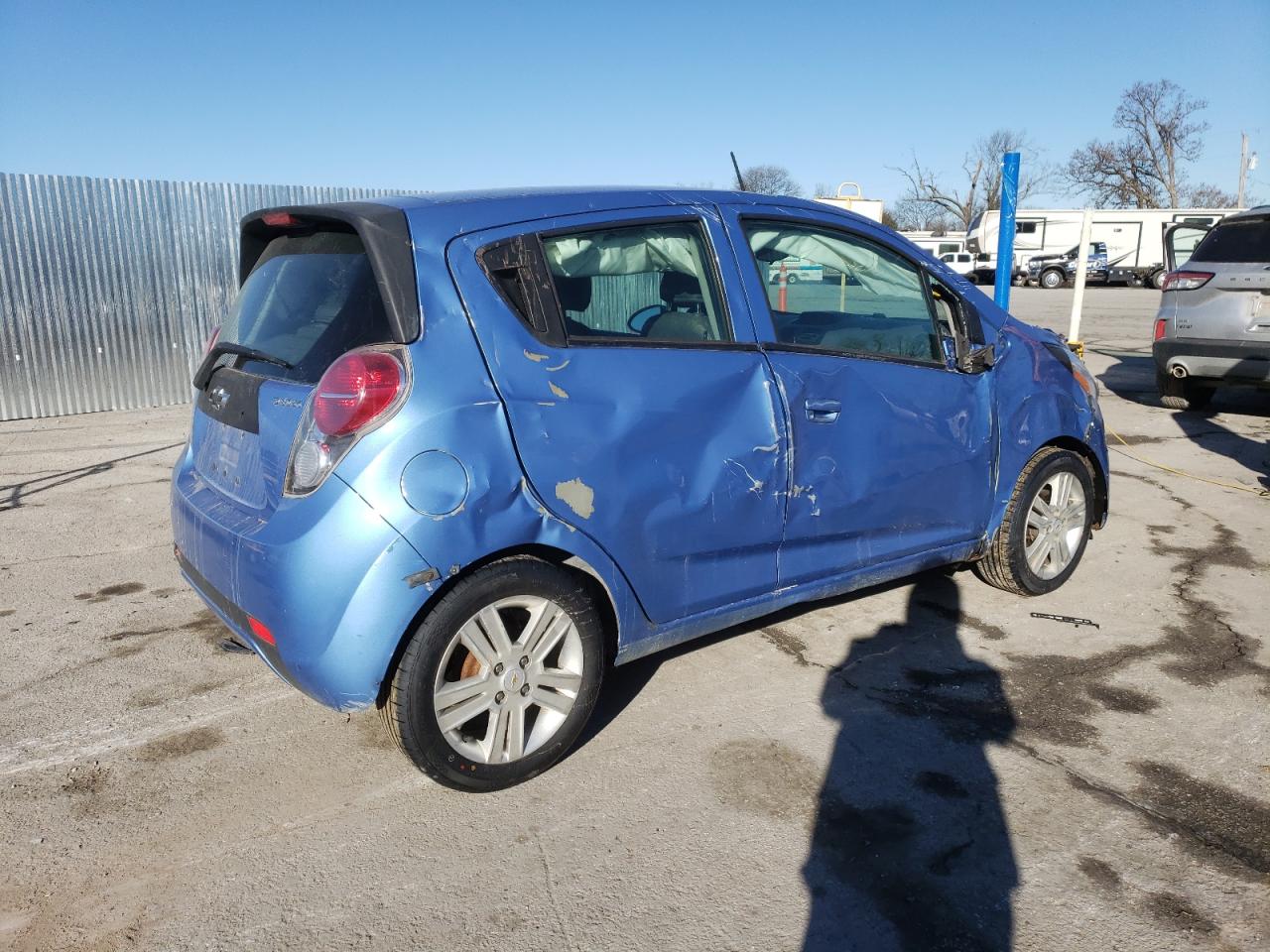 2013 Chevrolet Spark VIN KL8CD6S95DC553014 Copart auction photo, front end / hail damage thumbnail 3
