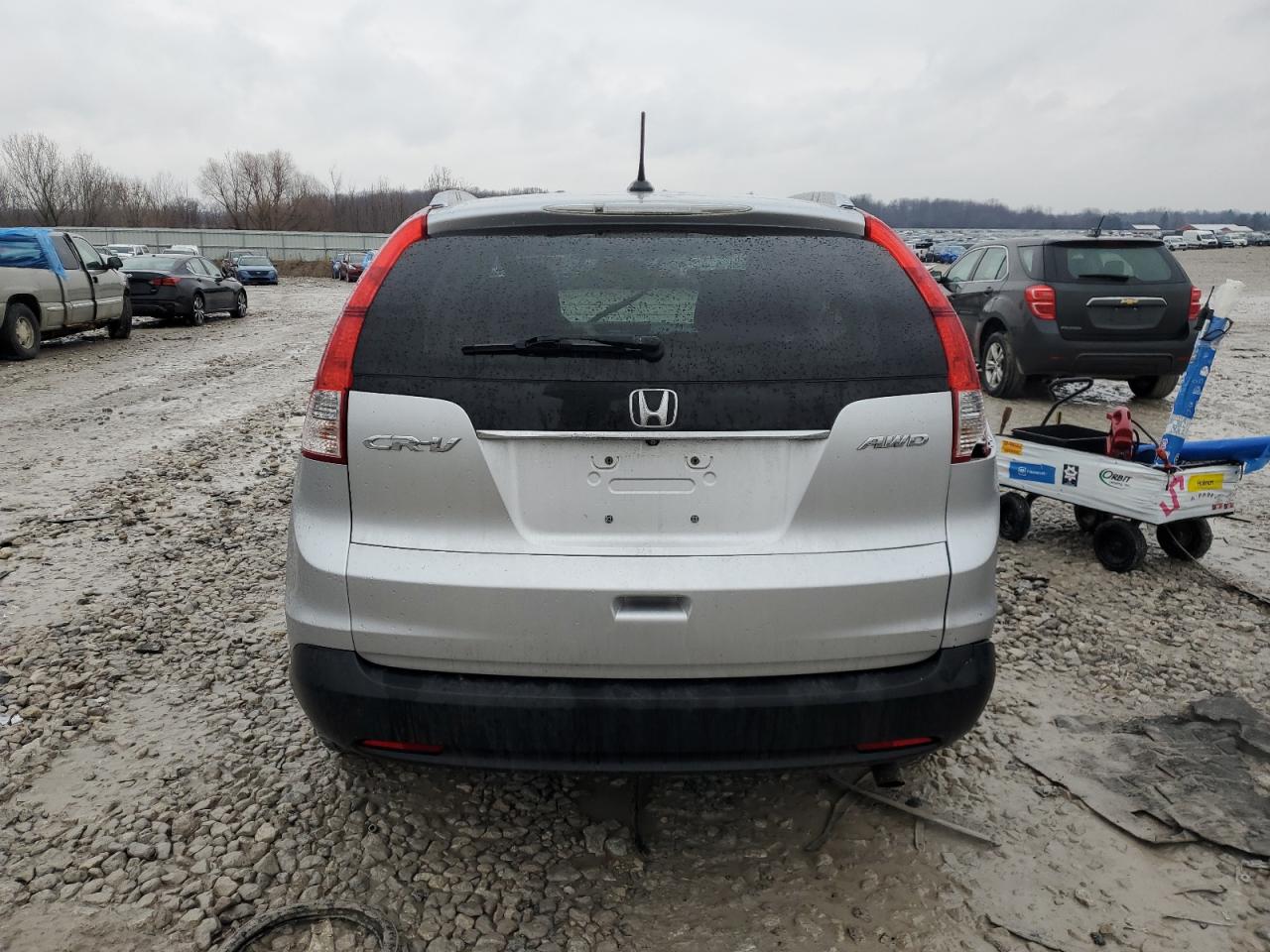 2013 Honda CR-V VIN 2HKRM4H79DH681174 Copart auction photo, front end / rear end damage thumbnail 6