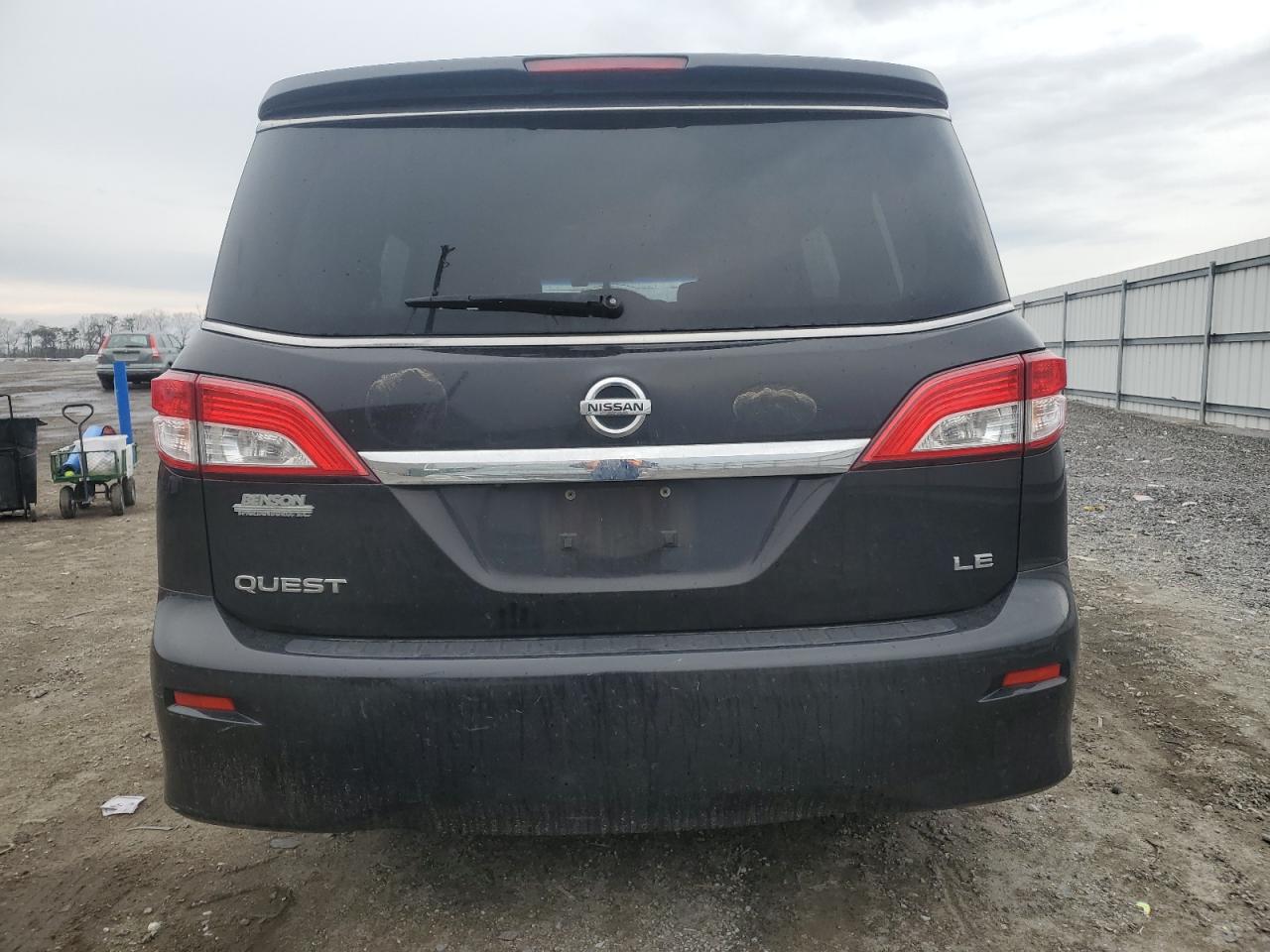 2011 Nissan Quest VIN JN8AE2KP7B9004240 Copart auction photo, front end damage thumbnail 6