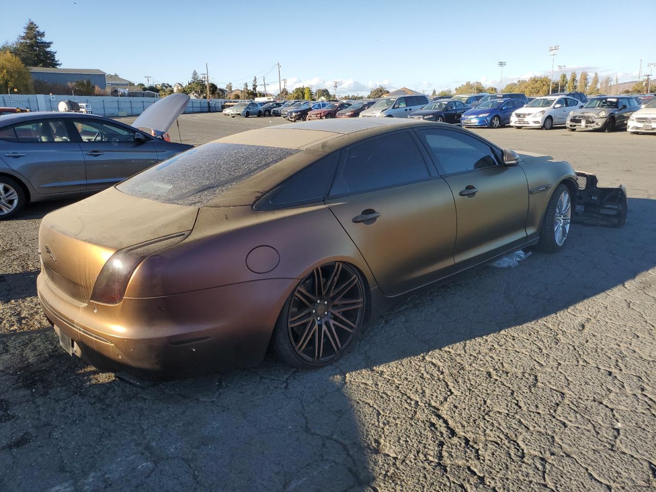 2012 Jaguar XJ VIN SAJWA2GE5CMV27910 Copart auction photo, front end damage thumbnail 3