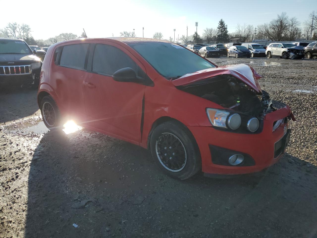 2015 Chevrolet Sonic VIN 1G1JA6SH4F4150078 Copart auction photo, front end damage thumbnail 4