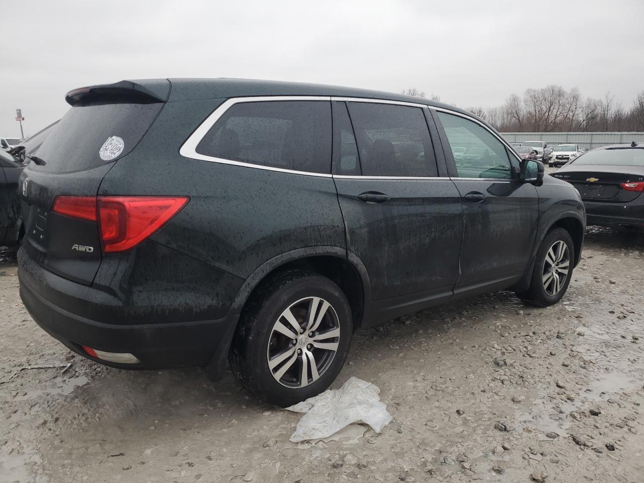 2017 Honda Pilot VIN 5FNYF6H51HB054053 Copart auction photo, all over damage thumbnail 3