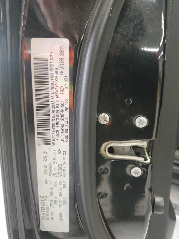 2018 RAM 1500 VIN 1C6RR7GT1JS348540 Copart auction photo, front end damage thumbnail 13