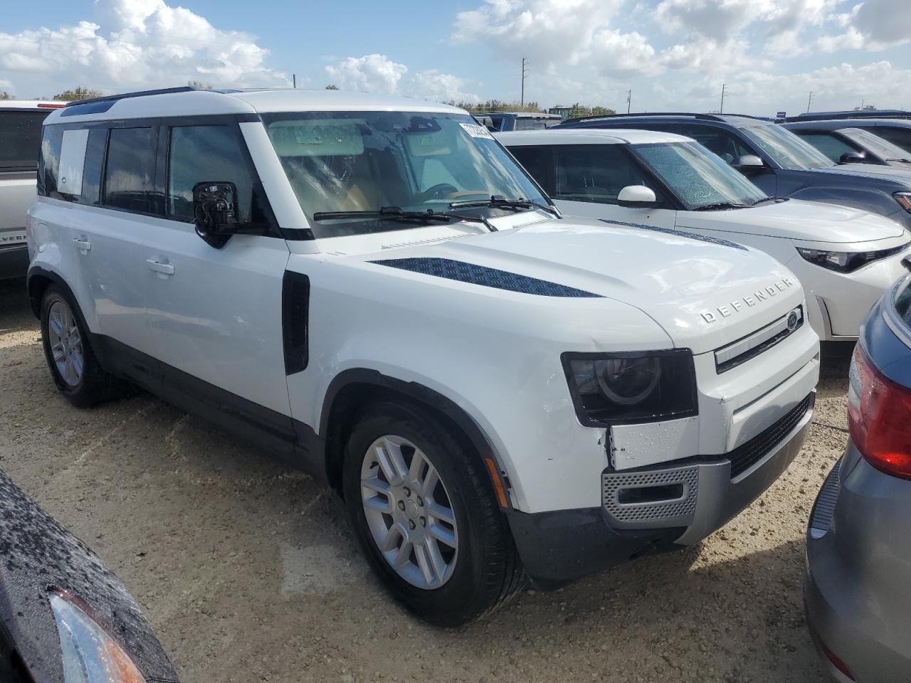 2024 Land Rover Defender VIN SALEJ7EX0R2341653 Copart auction photo, water/flood damage thumbnail 4