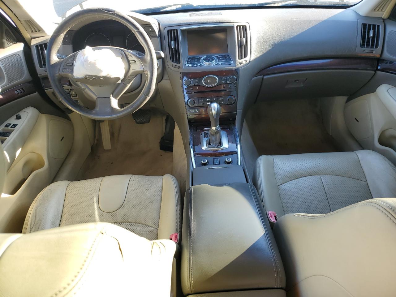 2012 Infiniti G VIN JN1CV6AR4CM675106 Copart auction photo, front end / side damage thumbnail 8