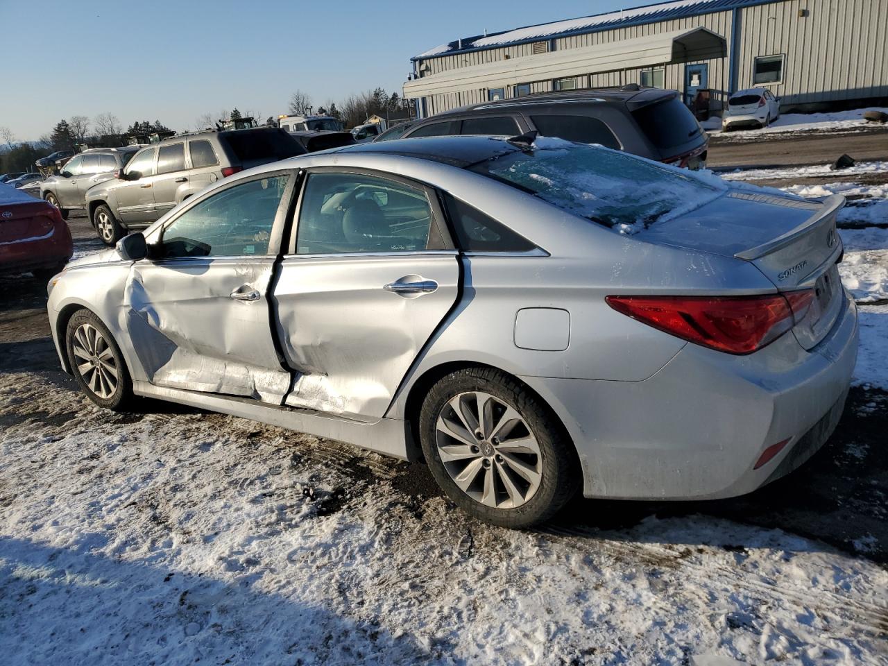 2014 Hyundai Sonata VIN 5NPEC4AC0EH917222 Copart auction photo, side damage thumbnail 2