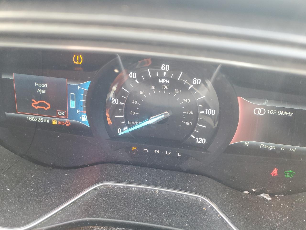 2017 Ford Fusion VIN 3FA6P0RU2HR356737 Copart auction photo, front end / side damage thumbnail 9