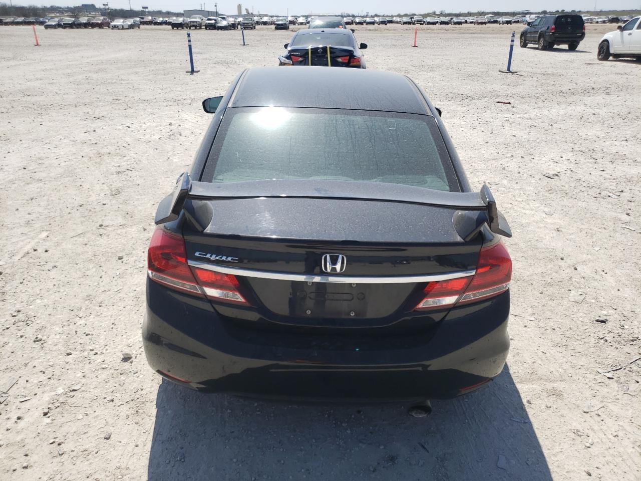 2015 Honda Civic VIN 19XFB2F57FE120171 Copart auction photo, rear end / side damage thumbnail 6