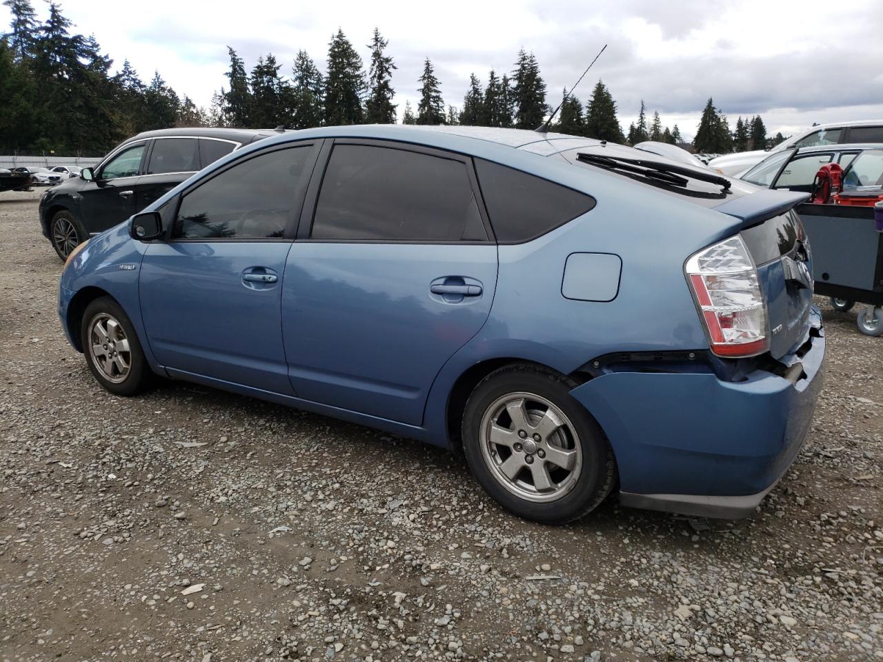 2008 Toyota Prius VIN JTDKB20U087767609 Copart auction photo, front end / rear end damage thumbnail 2
