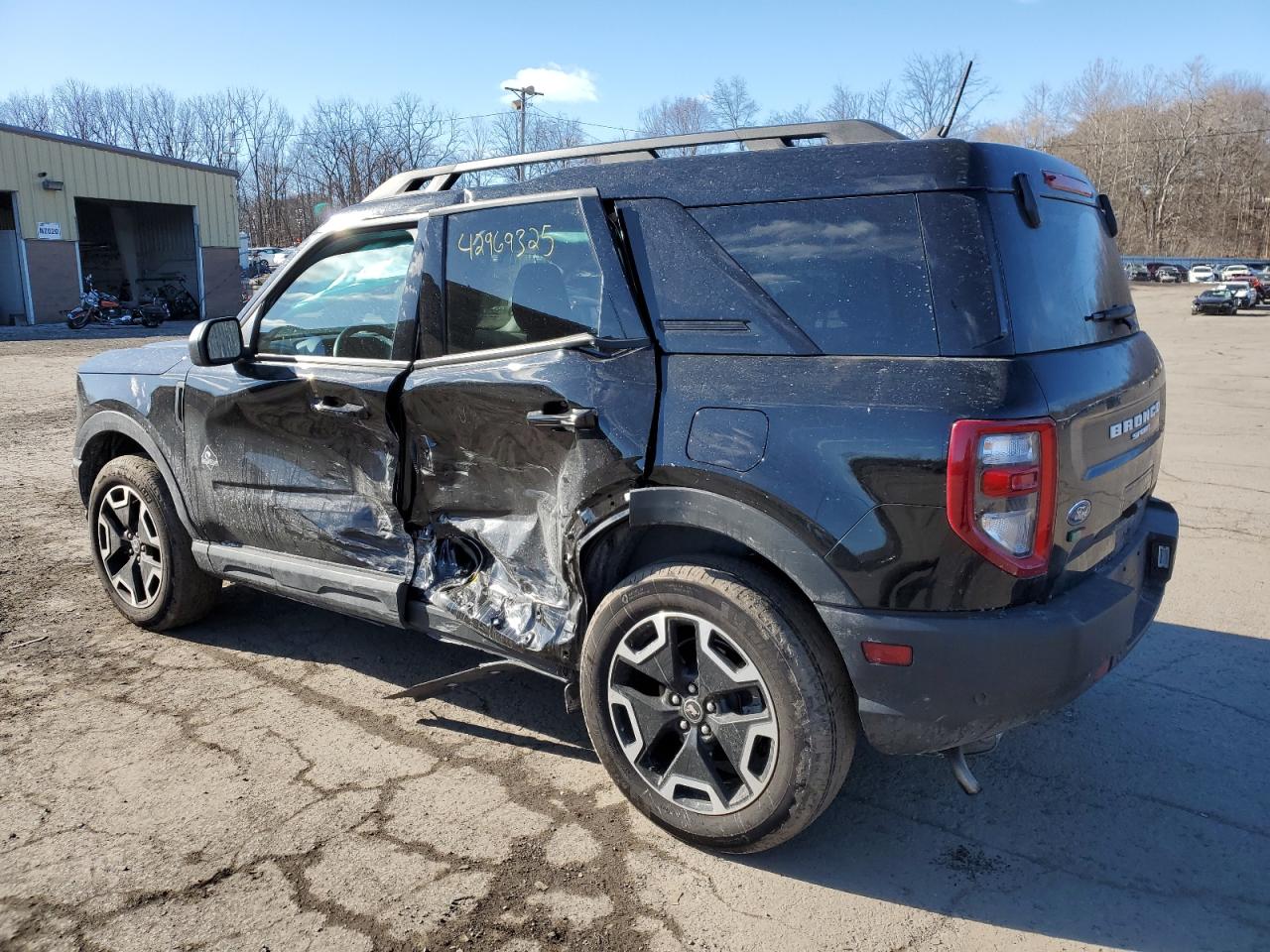 2023 Ford Bronco VIN 3FMCR9C62PRD50016 Copart auction photo, side / rear end damage thumbnail 2