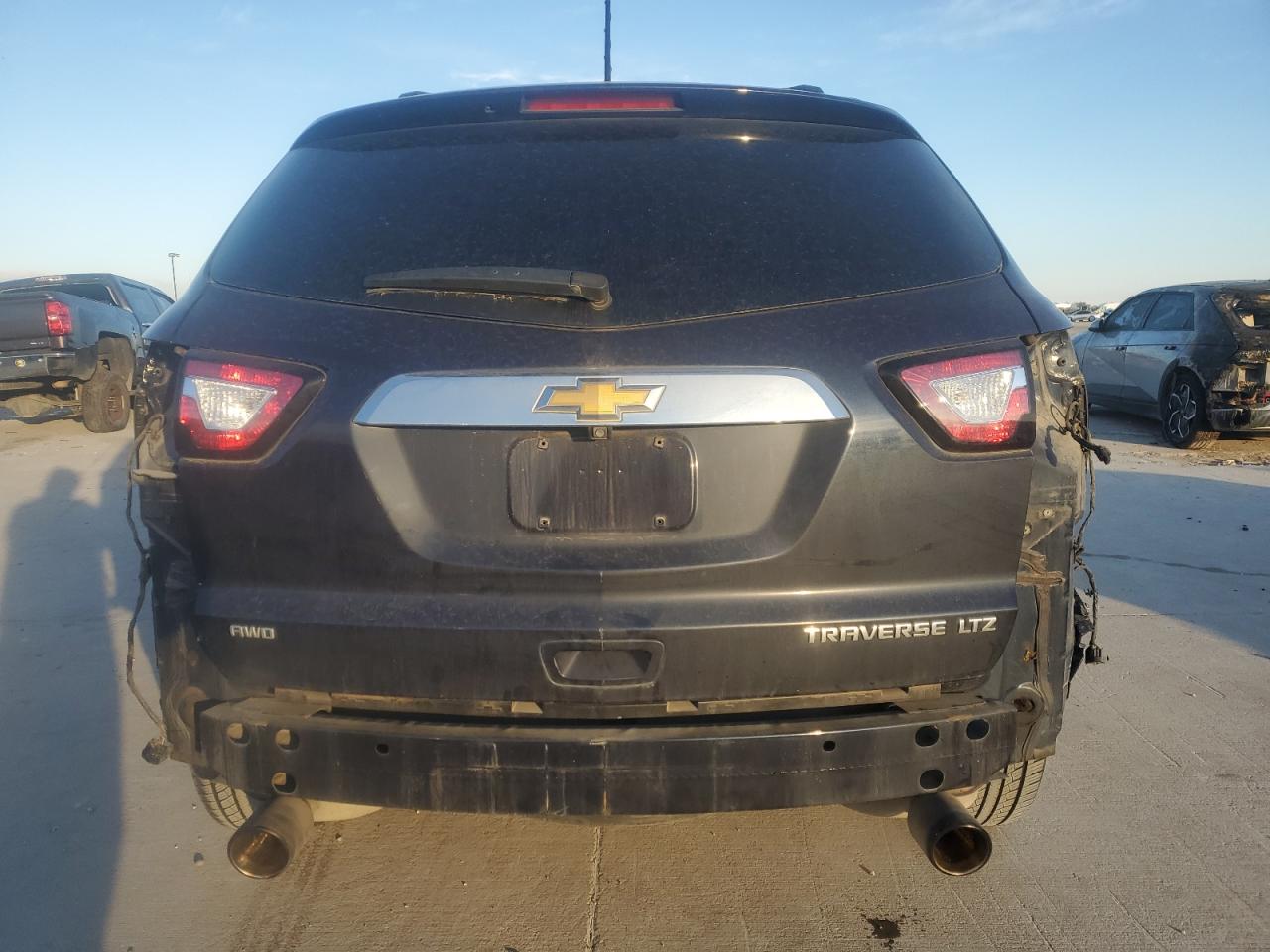 2015 Chevrolet Traverse VIN 1GNKVJKD7FJ247316 Copart auction photo, rear end damage thumbnail 6