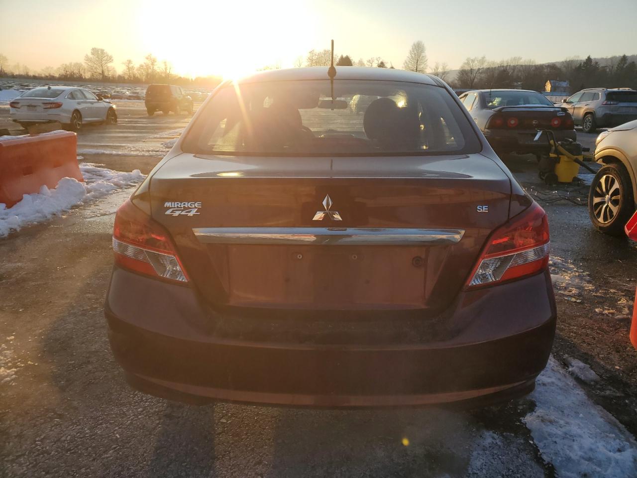 2020 Mitsubishi Mirage VIN ML32F4FJ6LHF12176 Copart auction photo, front end / side damage thumbnail 6