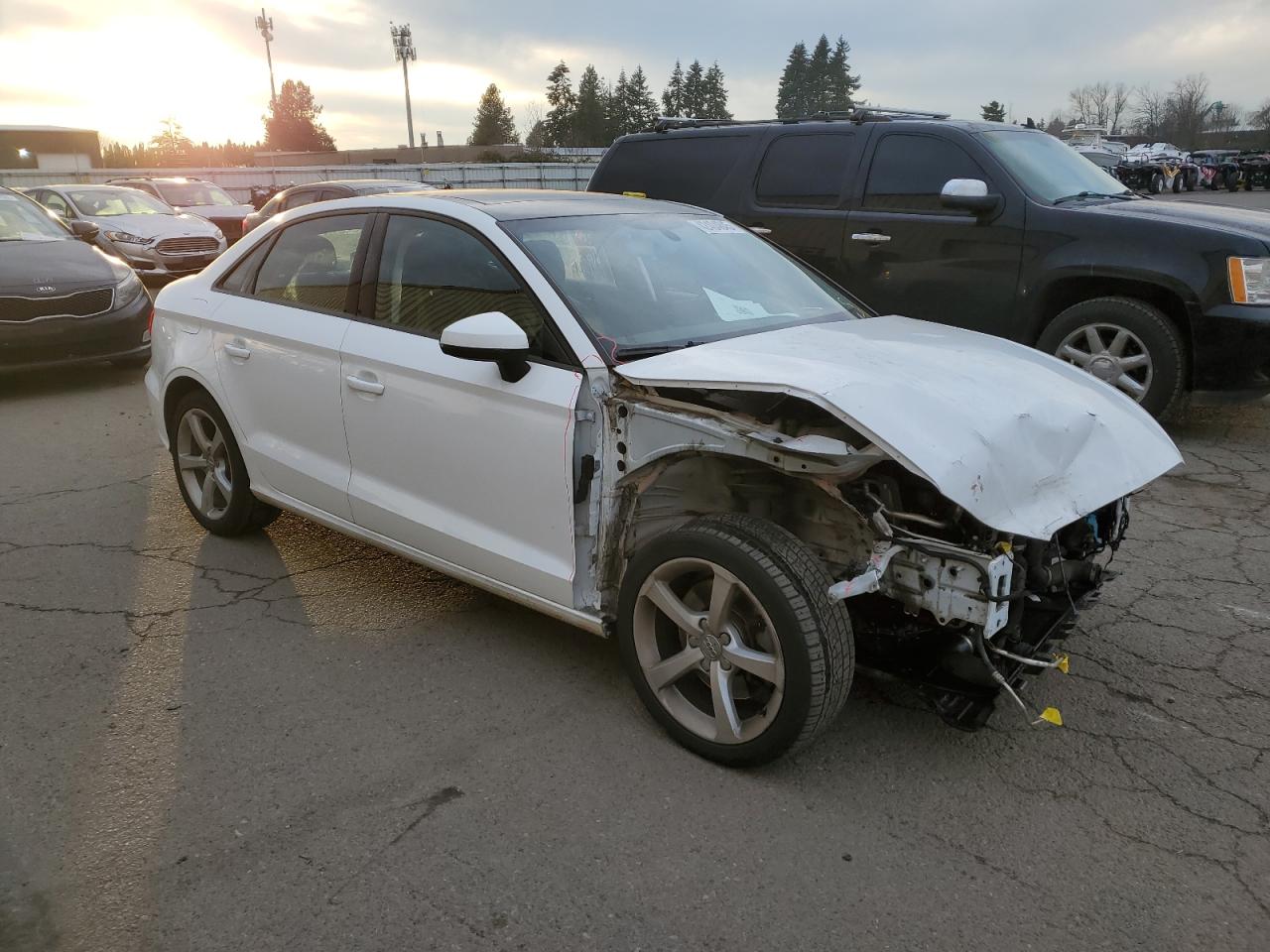 2016 Audi A3 VIN WAUA7GFF7G1049900 Copart auction photo, front end damage thumbnail 4