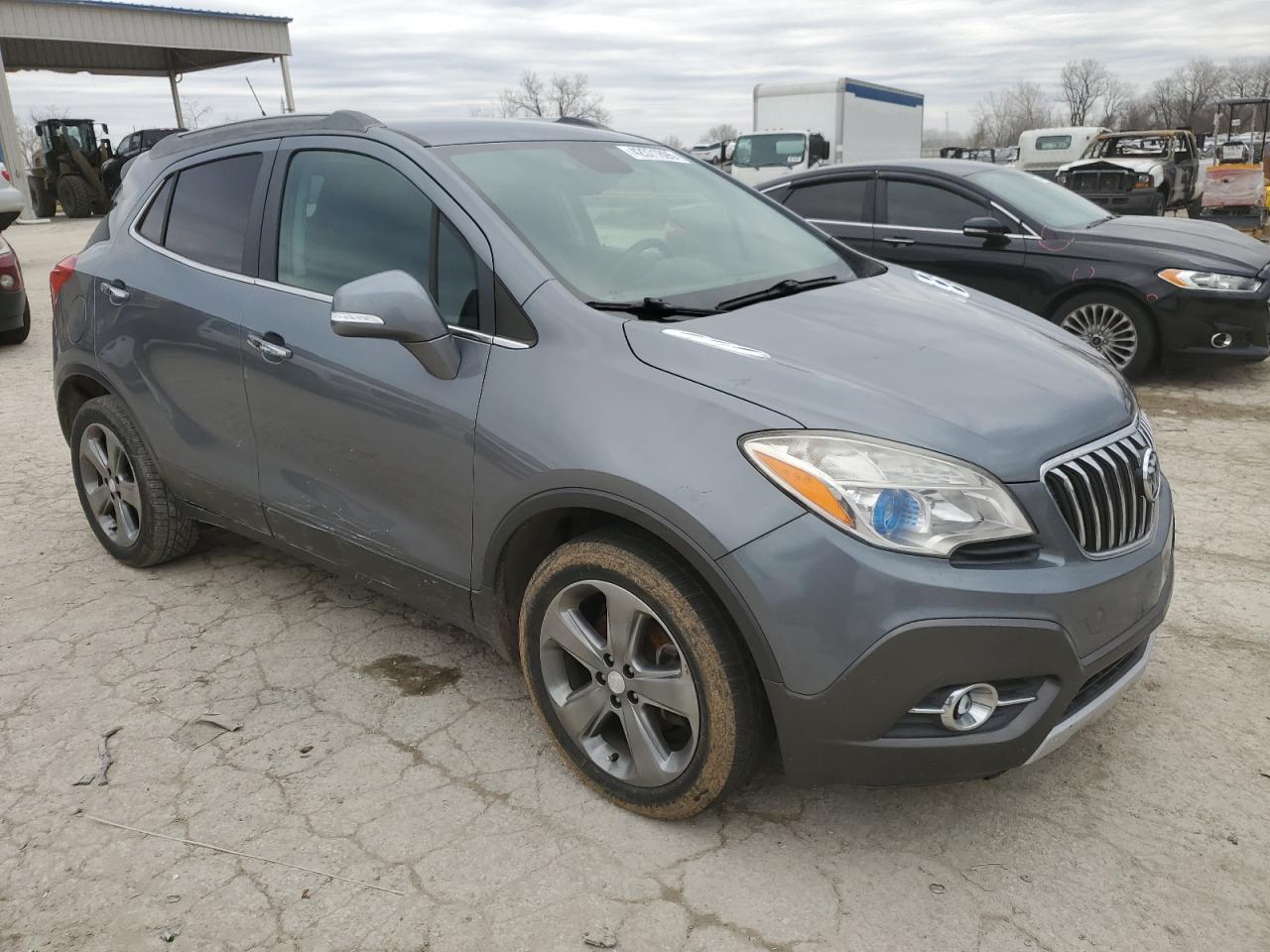 2014 Buick Encore VIN KL4CJBSB1EB775742 Copart auction photo, vandalism damage thumbnail 4