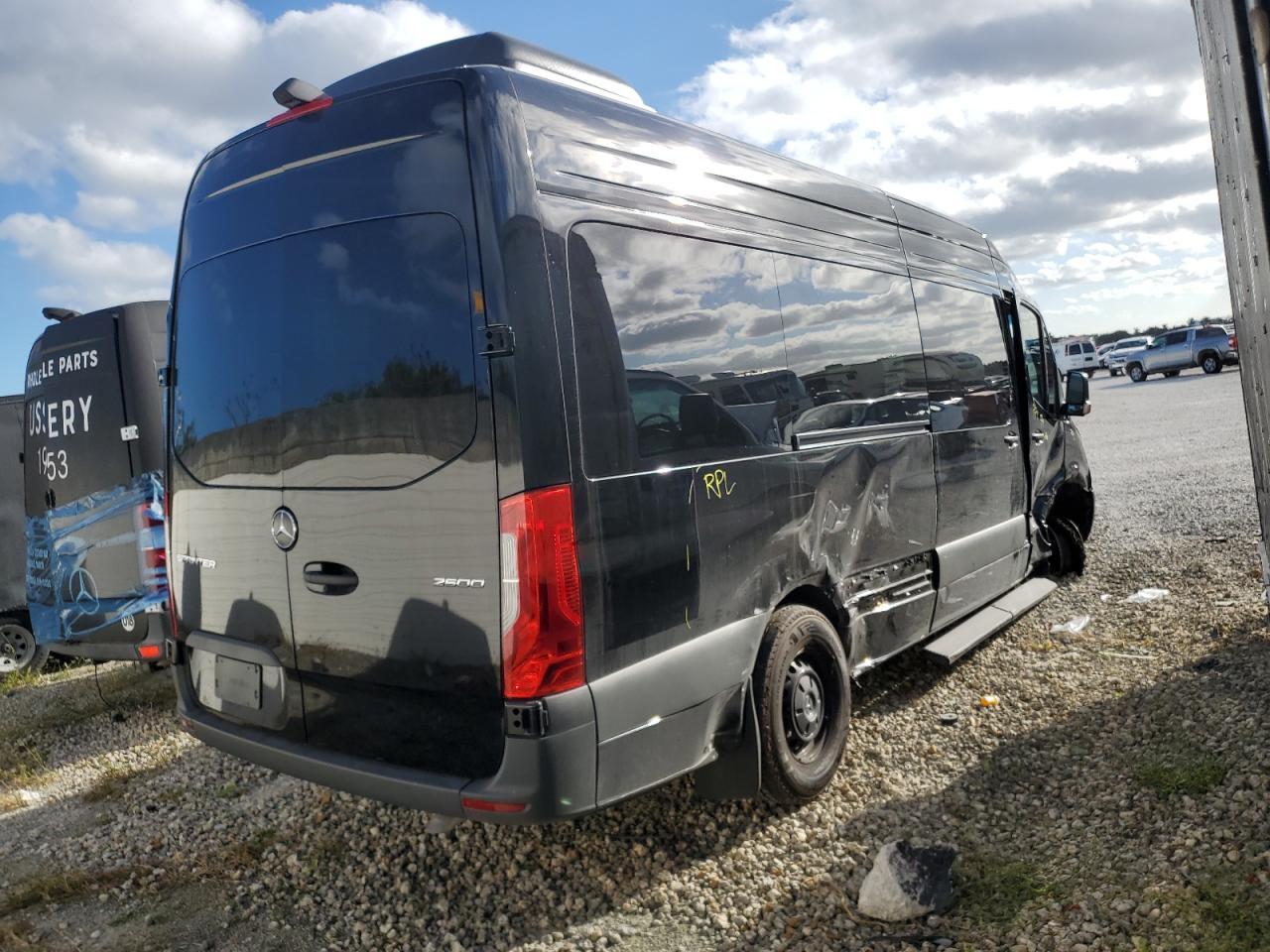 2024 Mercedes-Benz Sprinter VIN W1Z4NGHY2RT189162 Copart auction photo, all over damage thumbnail 3