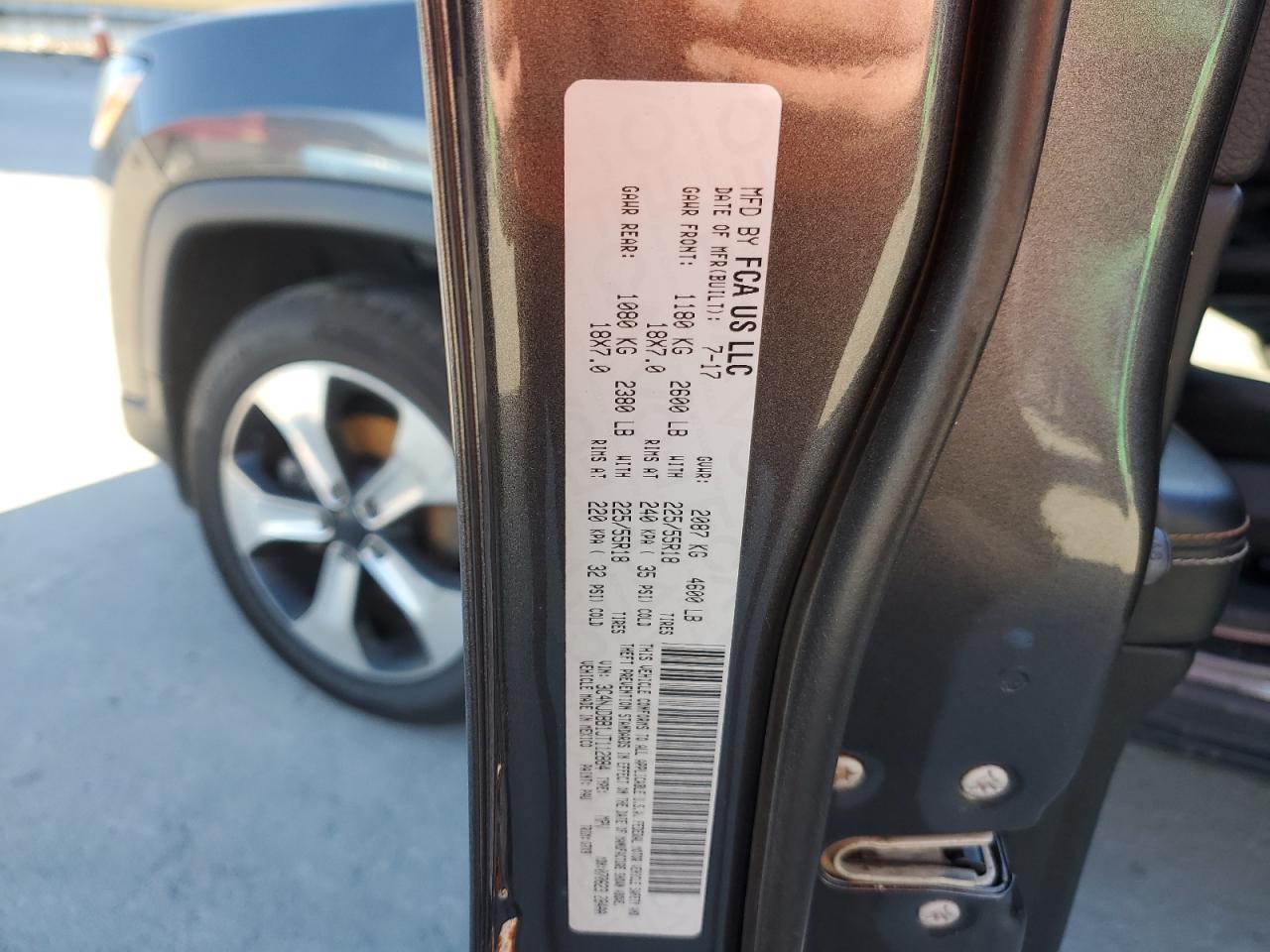 2018 Jeep Compass VIN 3C4NJDBB1JT112884 Copart auction photo, all over / undercarriage damage thumbnail 13
