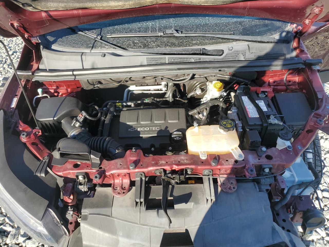 2017 Chevrolet Trax VIN 3GNCJPSB9HL172082 Copart auction photo, front end / side damage thumbnail 12