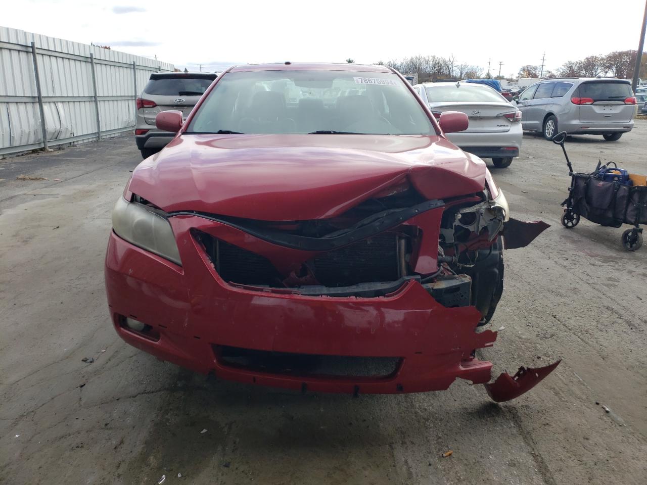 2007 Toyota Camry VIN 4T1BK46K47U034055 Copart auction photo, front end / rear end damage thumbnail 5