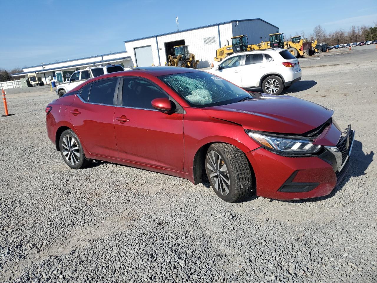2021 Nissan Sentra VIN 3N1AB8CV2MY277980 Copart auction photo, front end damage thumbnail 4