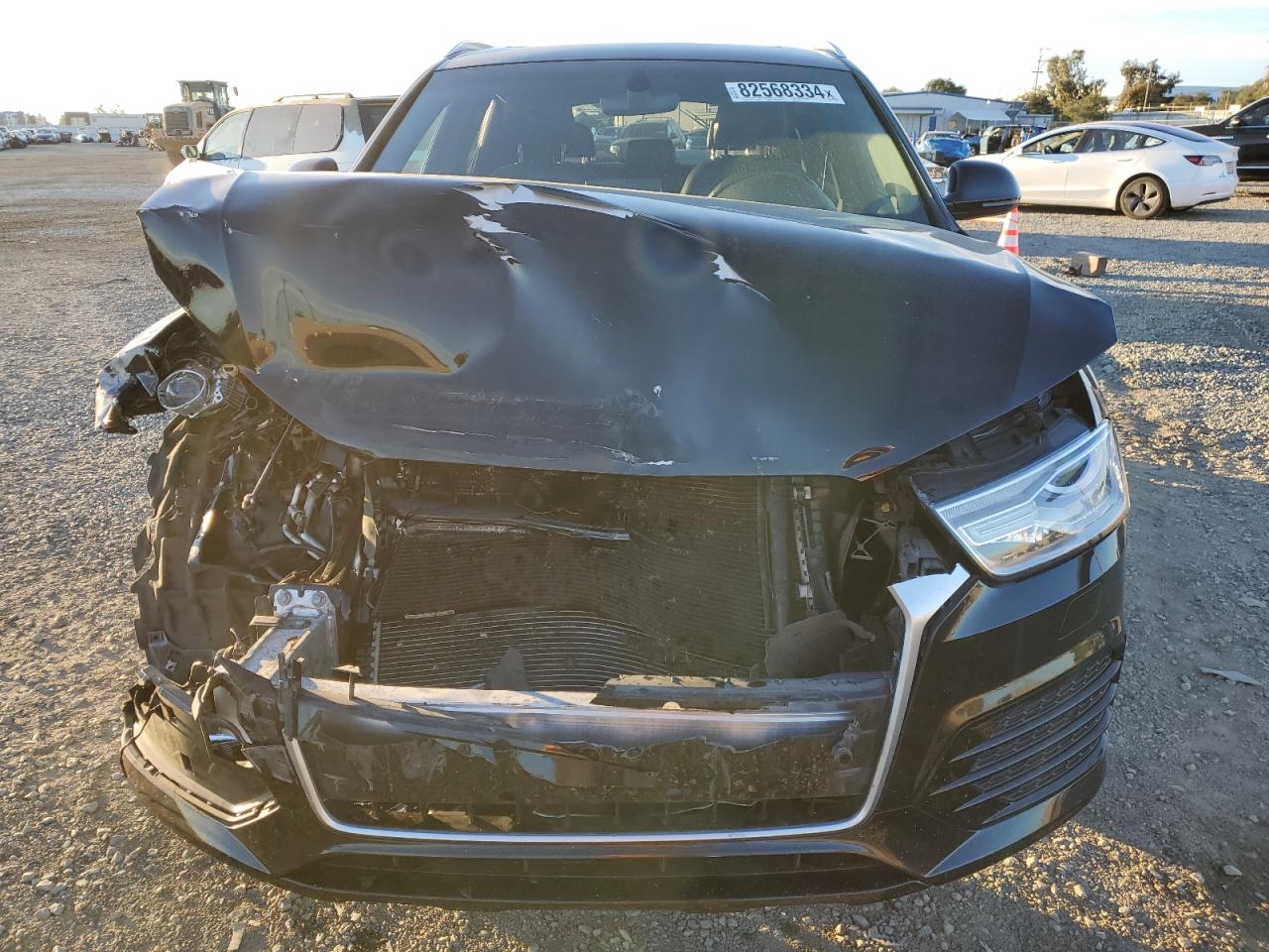 2018 Audi Q3 VIN WA1BCCFS0JR019407 Copart auction photo, front end damage thumbnail 5