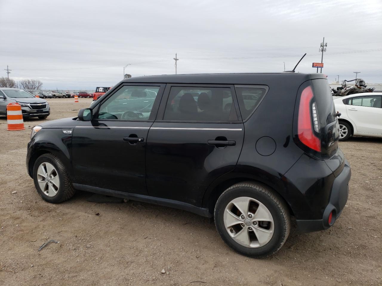 2015 KIA Soul VIN KNDJN2A22F7177750 Copart auction photo, front end / side damage thumbnail 2
