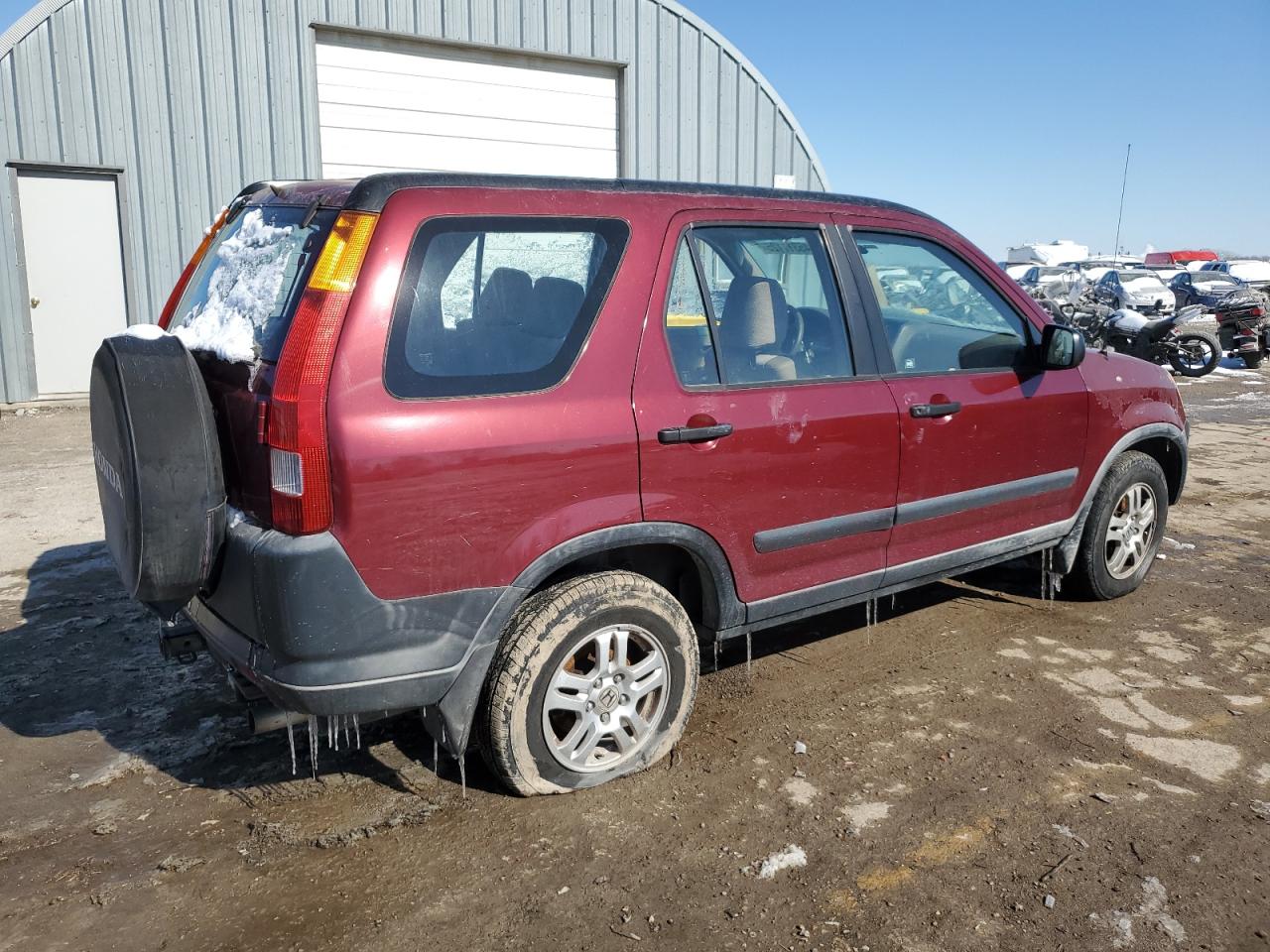 2004 Honda CR-V VIN JHLRD68444C007658 Copart auction photo, rear end damage thumbnail 3