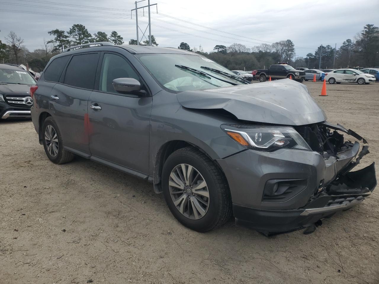 2019 Nissan Pathfinder VIN 5N1DR2MN6KC585091 Copart auction photo, front end damage thumbnail 4