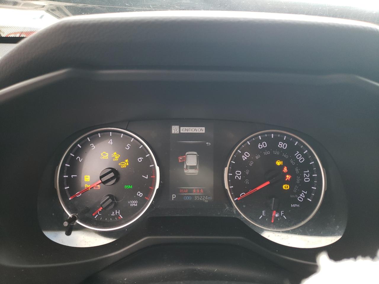 2019 Toyota RAV 4 VIN 2T3A1RFV9KW054758 Copart auction photo, front end damage thumbnail 9