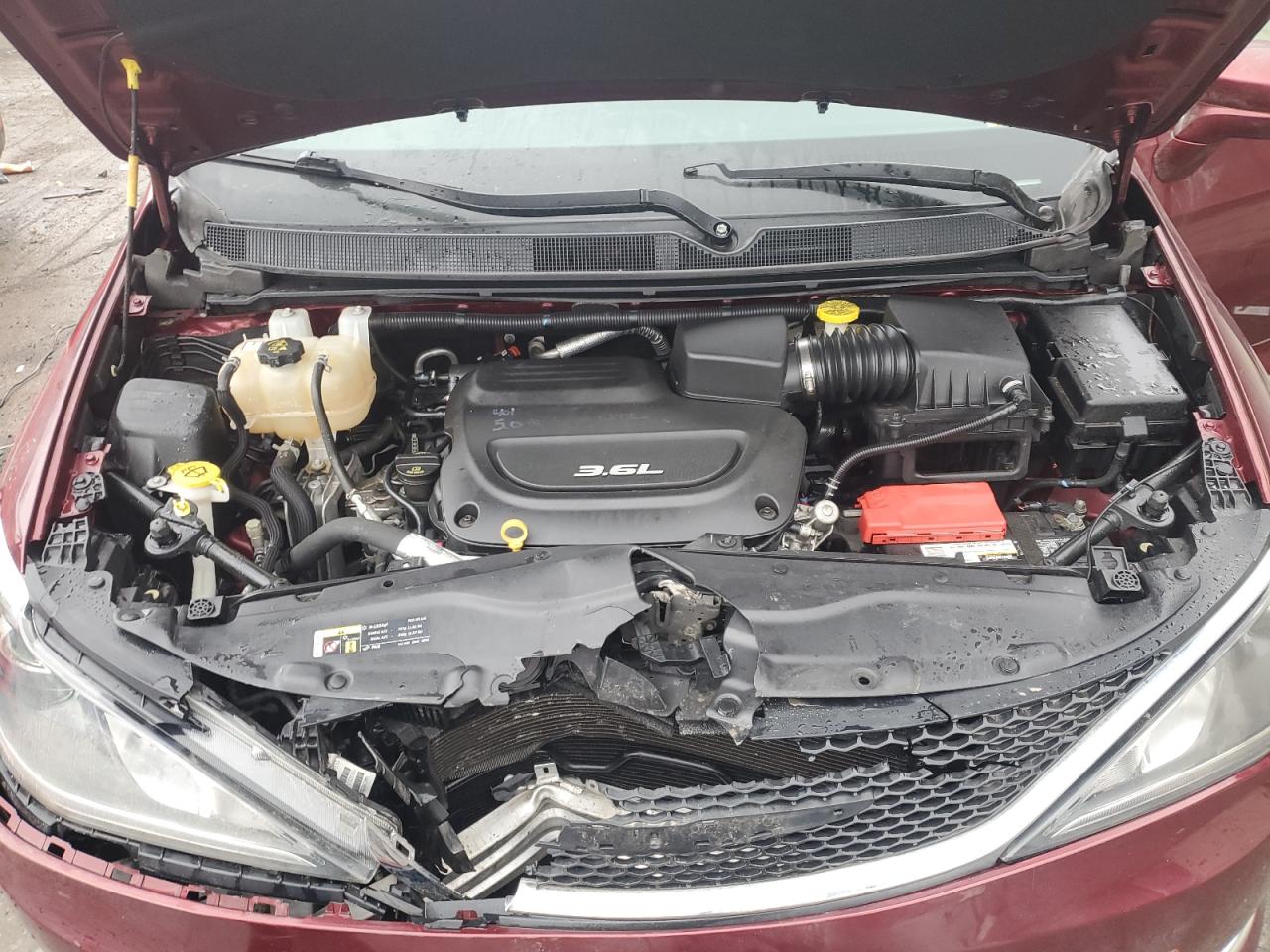 2017 Chrysler Pacifica VIN 2C4RC1EGXHR589022 Copart auction photo, front end damage thumbnail 12
