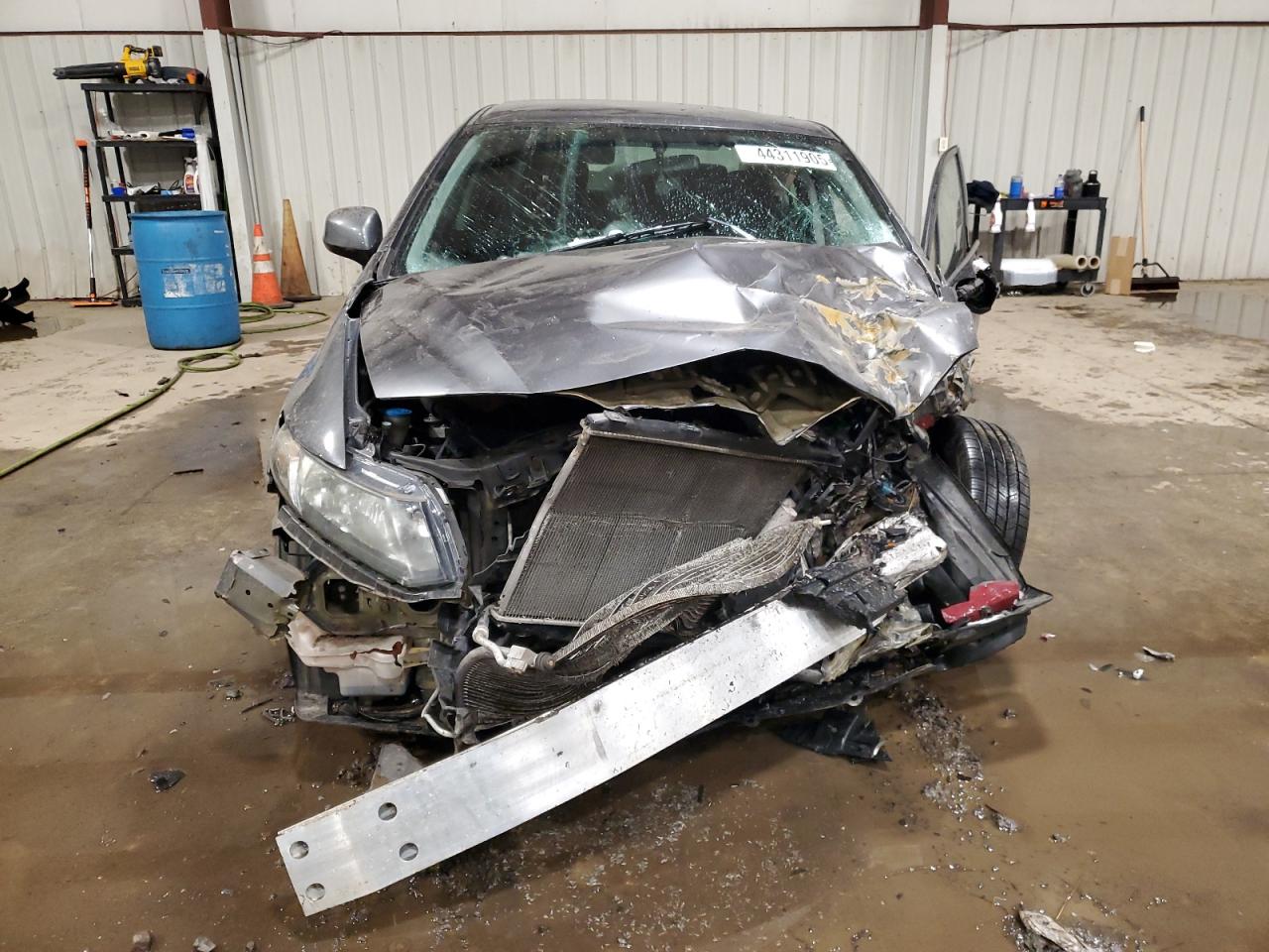 2013 Honda Civic VIN 2HGFB2F55DH574695 Copart auction photo, front end / side damage thumbnail 5