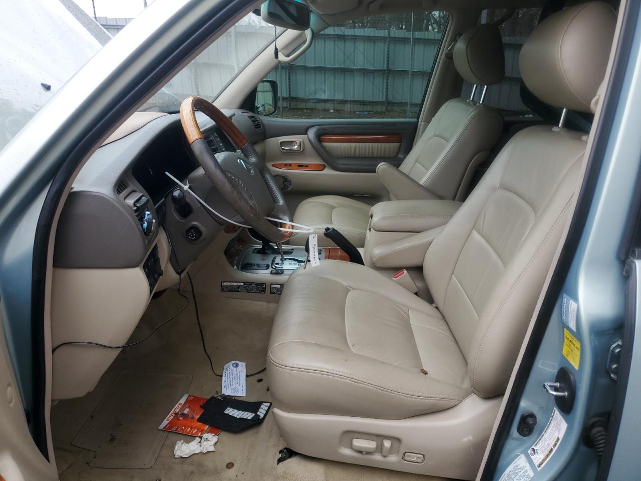 2004 Lexus LX VIN JTJHT00W943538471 Copart auction photo, front end / side damage thumbnail 7