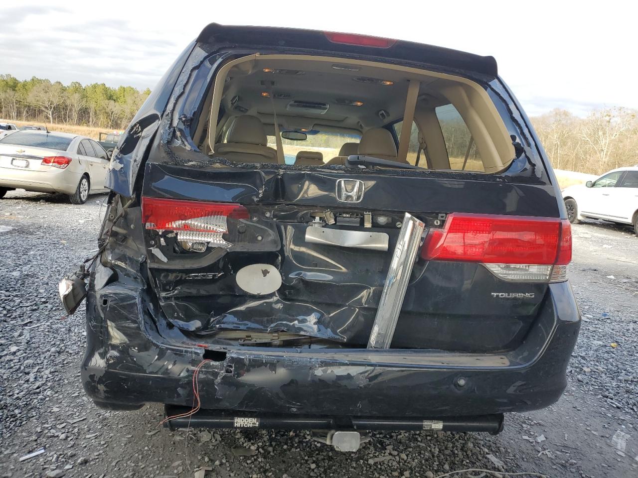2008 Honda Odyssey VIN 5FNRL38968B022567 Copart auction photo, rear end / side damage thumbnail 6