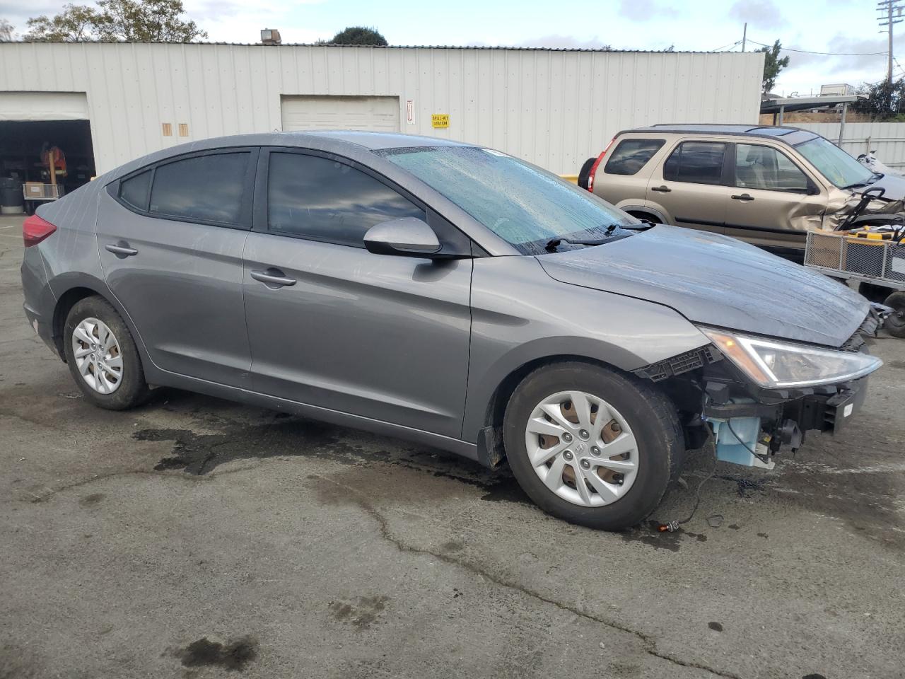 2020 Hyundai Elantra VIN 5NPD74LF9LH500475 Copart auction photo, front end / side damage thumbnail 4