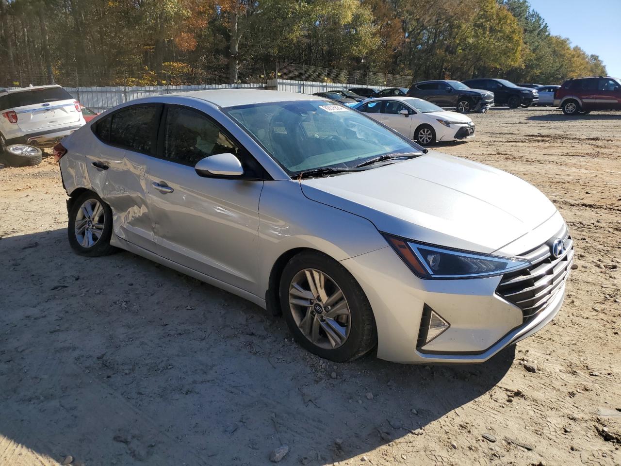 2019 Hyundai Elantra VIN 5NPD84LF6KH491942 Copart auction photo, rear end / side damage thumbnail 4