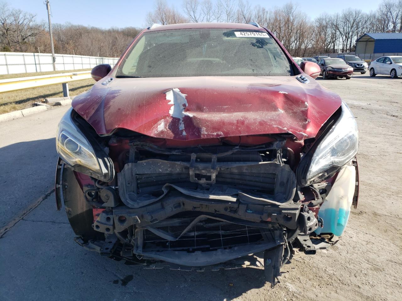 2018 Buick Envision VIN LRBFX1SA0JD083388 Copart auction photo, front end damage thumbnail 5